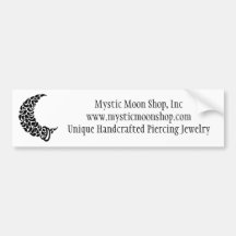 Mystic Moon Shop Bumber Sticker Bumper Sticker