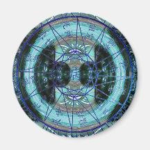 Mystic Time Circle Magnets