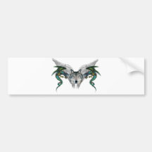 mystic wolf bumper sticker