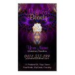 Mystical Fractal Art Purple Gold Business Card