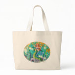 Mystical Mermaid n Seahorse Tote Bag