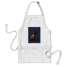 Mystical Raven, Moon & Goth Graveyard Aprons