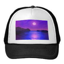 Mystical sunset baseball kappe