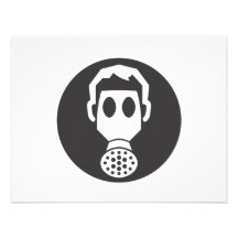 Mythbusters Gas Mask Personalized Invitation