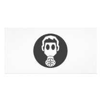 Mythbusters Gas Mask Customized Photo Card