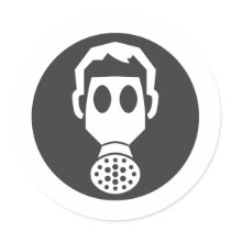 Mythbusters Gas Mask Stickers