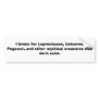 mythical bumper sticker
