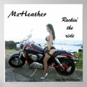 Mz Heather "Rockin' the Ride" posters