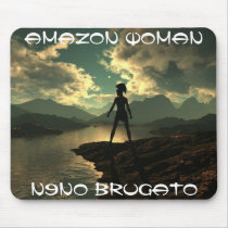 N9NO AMAZON WOMAN MOUSE PAD