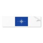 N.A.T.O. flag Bumper Sticker