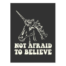 N.A.U.B Not Afraid To Believe Unicorn Postcards