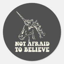 N.A.U.B Not Afraid To Believe Unicorn Stickers