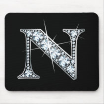 "N" Diamond Bling Mousepad