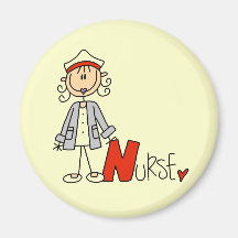 N is for Nurse Refrigerator Magnets