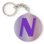 N purple monogram