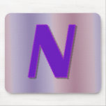 N purple monogram mousepads