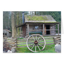 N. W. PIONEER CABIN GREETING CARDS