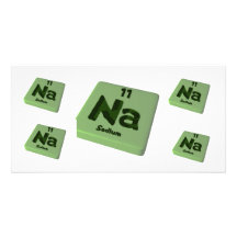 Na Sodium Photo Card Template