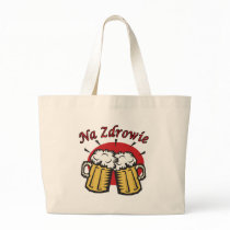 Na Zdrowie Toast With Beer Mugs Tote Bag