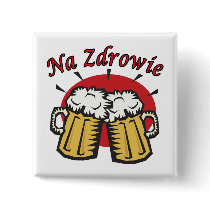 Na Zdrowie Toast With Beer Mugs Pins