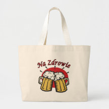 Na Zdrowie Toast With Beer Mugs Tote Bag