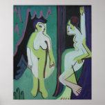 Nackte Frauen auf Waldwiese posters