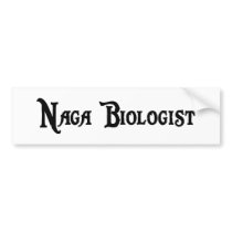 Naga Biologist Sticker Bumper Sticker