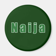 Naija logo shirts and gift ideas for Nigerians Fridge Magnets