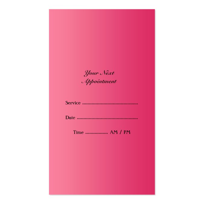 Nail Salon with Appointment Business Card