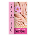NAIL TECHNICIAN BUSINESS CARD business cards