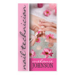 NAIL TECHNICIAN BUSINESS CARD business cards