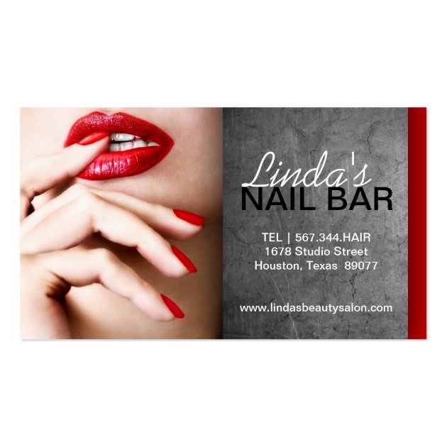 NAIL TECHNICIAN BUSINESS CARD