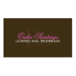 NAIL TECHNICIAN BUSINESS CARD