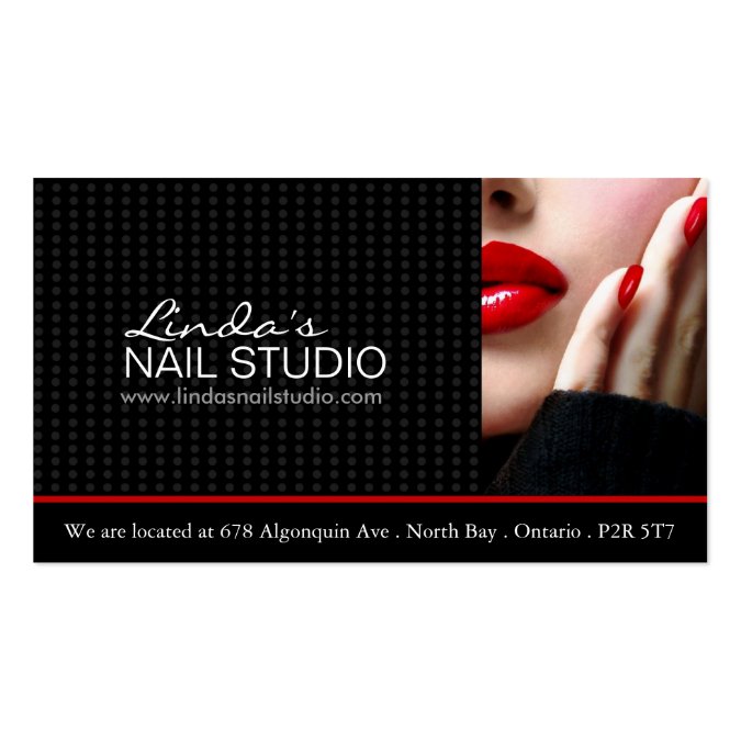 Nail Technician Business Card Template