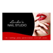 Nail Technician ~ Business Card Template