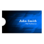 Nail Technician - Modern Dark Blue Business Card Template
