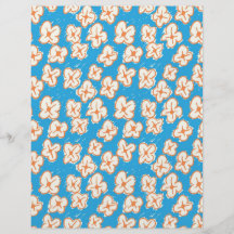 Naive daisies on blue custom flyer