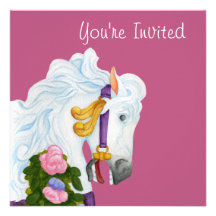 Najira Carousel Horse Invitation
