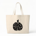 Naked Adam Black Logo bags