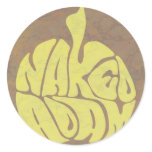 Naked Adam Sticker (Yellow Apple)