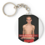 Naked Boy News Keychain