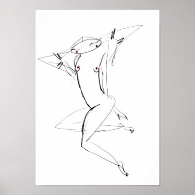 Naked Girl Posters by KhuslenK