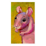 Naked hairless rat cute fun pink pet painting art