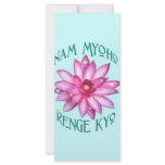 Nam Myoho Renge Kyo with Lotus Flower Design rack cards