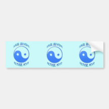 'Nam Myoho Renge Kyo' Yin & Yang Buddhism Bumper Stickers
