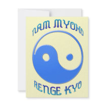 'Nam Myoho Renge Kyo' Yin & Yang Buddhism Invite