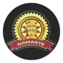 Namaste Buddha Logo stickers
