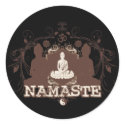 Namaste Buddha stickers