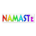 Namaste bumper sticker bumper stickers
