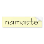 namaste bumper sticker bumper stickers
